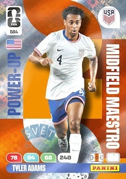 Tyler Adams USA Panini FIFA World Cup 2026 Adrenalyn XL Midfield Maestros #584